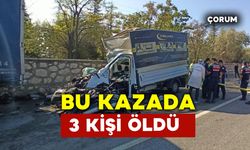 Mobilya yüklü kamyonet kazasında 3 kişi öldü