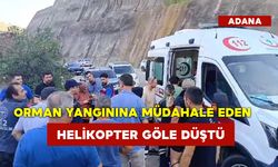 Orman Yangınına Müdahale Eden Helikopter Göle Düştü