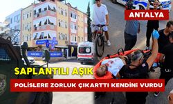 Saplantılı Aşık Polislere Zorluk Çıkarttı Kendine Zarar Verdi