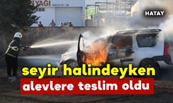 Seyir Halinde Alevlere Teslim Oldu