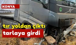 Tır Yoldan Çıktı Tarlaya Girdi