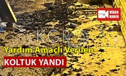 Yardım Amaçlı Verilen Koltuk Yandı