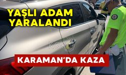 Yaşlı Motosiklet Sürücüsü Kaza Yaptı