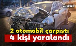 2 araç çarpıştı 1'i çocuk 4 yaralı