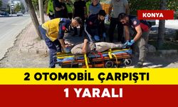 2 otomobil çarpıştı: 1 yaralı