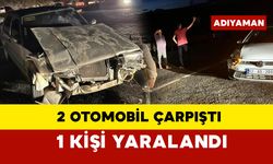 2 otomobil çarpıştı: 1 yaralı