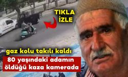 80 yaşındaki adamın öldüğü kaza kamerada