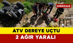 ATV dereye uçtu: 2 ağır yaralı