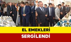 Denetimli serbestlik yükümlüleri el emeklerini sergiledi