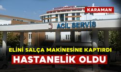 Elini salça makinesine kaptıran kadın hastanelik oldu