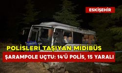 Eskişehir’de Polisleri Taşıyan Midibüs Şarampole Uçtu: 14'ü Polis, 15 Yaralı