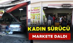 Fren yerine, gaze bastı ve araçla markete daldı