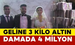 Geline 3 kilo altın damada 4 milyon TL takıldı