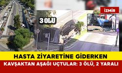 Hasta ziyaretine giderken kavşaktan aşağı uçtular: 3 ölü, 2 yaralı