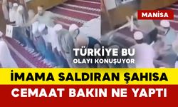 İmamın kafasına tabure vuran şahısa cami cemaati bakın ne yaptı