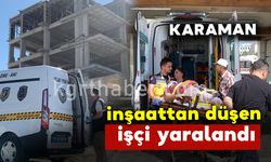 İnşaatın 4. katından 3.kat balkonuna düşen işçi yaralandı