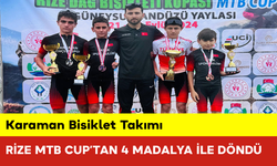 Karaman Bisiklet Takımı Rize MTB Cup’tan 4 Madalya ile Döndü