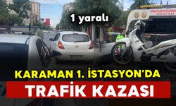 Karaman'da elektrikli bisiklet ile otomobil çarpıştı: 1 yaralı