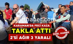 Karaman’da Feci Kaza: 2’si Ağır 3 Yaralı