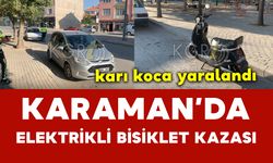 Karaman’da kazada karı koca yaralandı