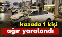 Kazada sürücü ağır yaralandı