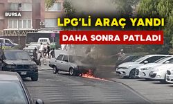 LPG'li Tofaş yandı ve patladı