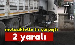 Motosikletle tırın çarpıştığı kazada 2 kişi yaralandı