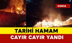 Tarihi hamamda yangın korkuttu