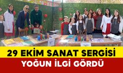 29 Ekim Sanat Sergisine yoğun ilgi