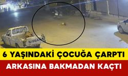 6 yaşındaki çocuğa çarpan motosiklet sürücüsünün arkasına bakmadan kaçtı