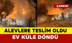 Alevlere teslim olan ev küle döndü