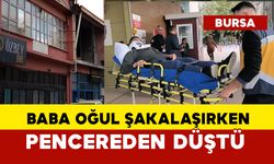 Baba oğul pencereden düştü