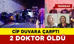 Cip duvara çarptı: 2 doktor öldü