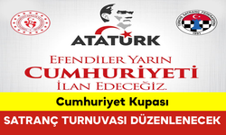 Cumhuriyet Kupası Satranç Turnuvası Düzenlenecek