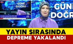 Depreme canlı yayında yakalandı, panikle ne yapacağını şaşırdı