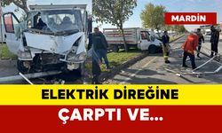 Elektrik direğine çarptı ve...