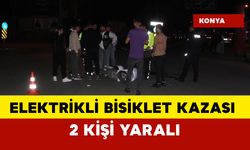 Elektrikli bisikletle otomobil çarpıştı: 2 yaralı