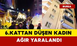 Genç kadın 6.kattan düştü