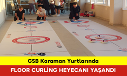 GSB Karaman Yurtlarında Floor Curling Heyecanı Yaşandı