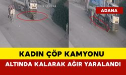 Kadın çöp kamyonu altında kalarak ağır yaralandı