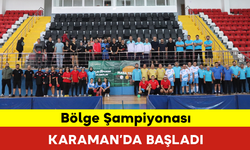 Kamu Spor Oyunları Bölge Şampiyonası Karaman'da Başladı