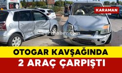 Karaman otogar kavşağında bir kaza daha