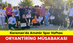 Karaman’da Amatör Spor Haftası Oryantiring Müsabakası