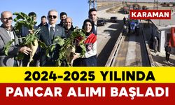 Karaman'da kantarlar pancar alımına başladı