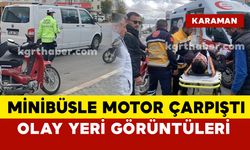 Karaman'da mezarlık kavşağında kaza: 1 yaralı