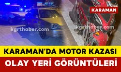 Karaman’da motosiklet kazası: 1 yaralı