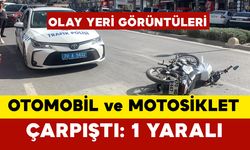 Karaman’da Otomobil ve Motosiklet Çarpıştı: 1 Yaralı OLAY YERİ GÖRÜNTÜLERİ