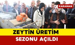 Karaman'da zeytin üretim sezonu açıldı