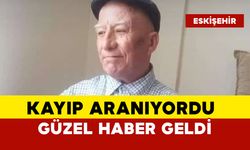 Kayıp adamdan güzel haber geldi