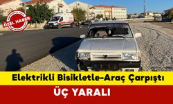 Karaman'da Elektrikli Bisikletle Araç Çarpıştı